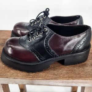 City Snappers  Vintage Y2K Platform Chunky  Oxford Shoe Shoe 6 preppy, Bratz.